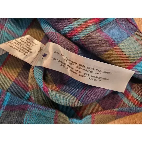 NWT Ariat Retro Fit Pearl snap men Small plaid longsleeve chest pocket embroider - Picture 11 of 11